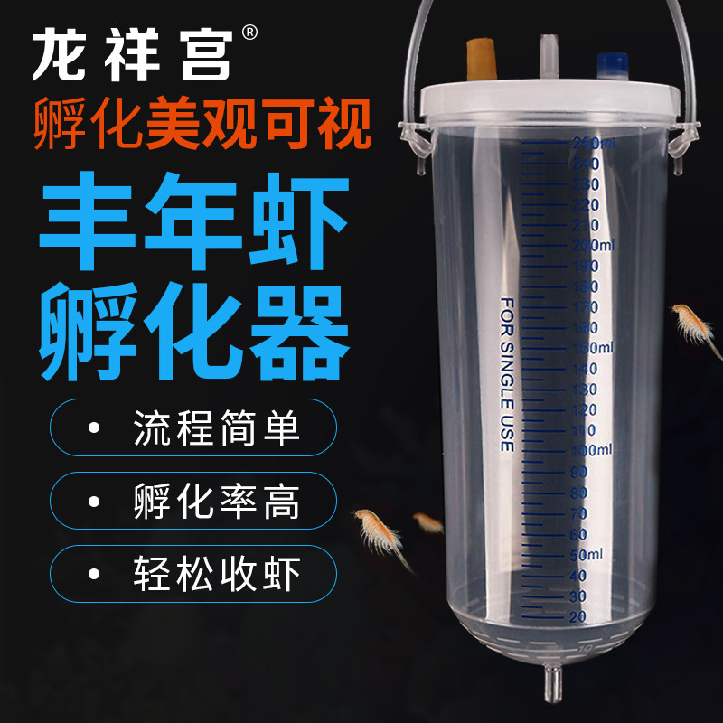 速发 丰化虾孵化器卤虫级自动分离器孵化桶简易可年孵虾卵