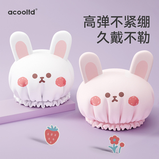 速发浴帽厚厨洗澡帽款家用沐浴帽成人防湿头发套水房防油烟加防双