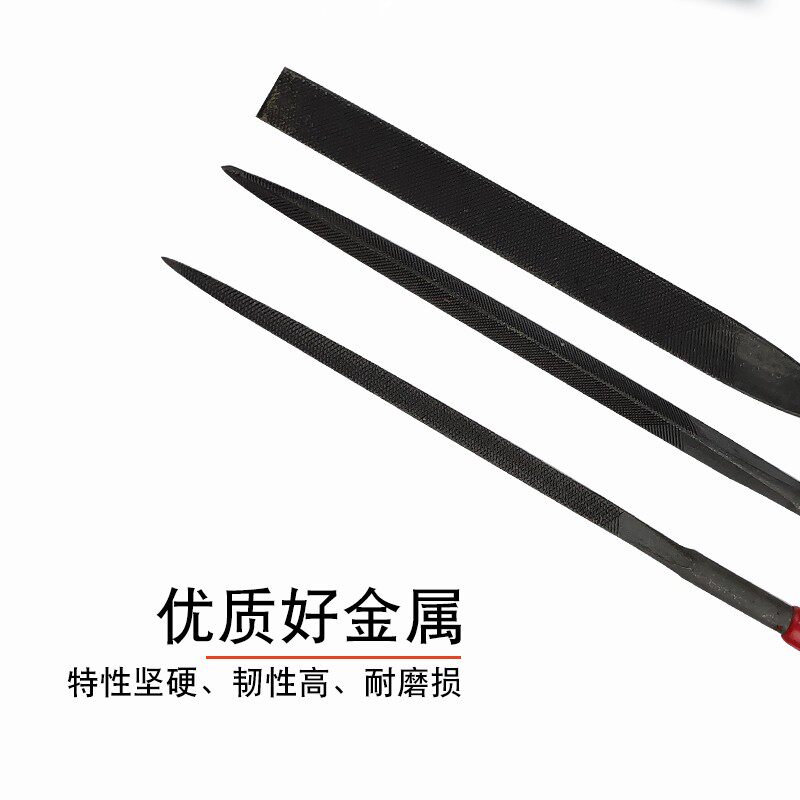 速发什锦锉刀十件套装x140三角4扁平160半圆5x180寸方搓铁整形小