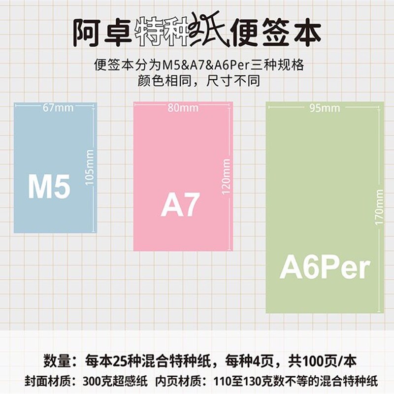 速发卓大王【阿卓特种纸本】温暖的房间a6per素材拍纸本便签素材