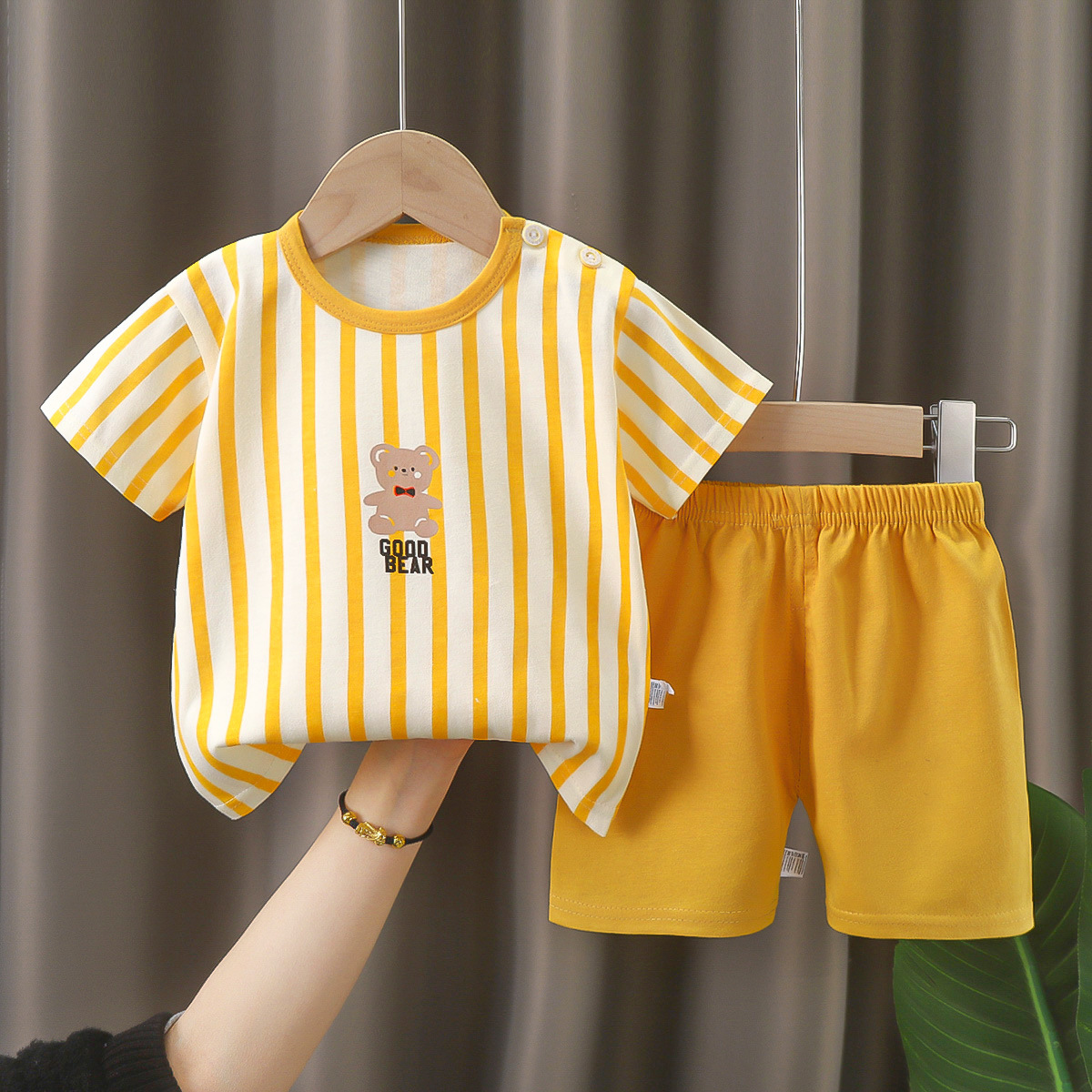 儿童短袖套装夏季a类纯棉男童衣服女童t恤宝宝夏装服装童装