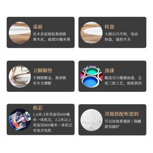 北欧轻奢圆形大理石餐桌简约餐桌椅组合大户型聚会饭桌厂家直供