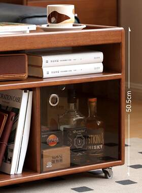 中家装建材x实木复边几古可移F98S85H7动茶几家新款用客风厅古收