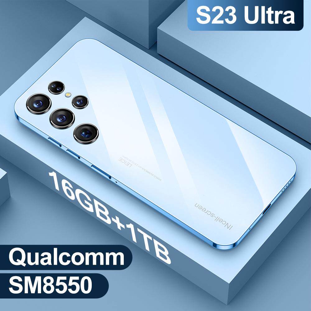 卓S23一Ultra跨境7.3+英寸智能安8.1手机体机216HD高清GMW屏800W
