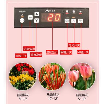 鲜花柜双门三门立式冷藏冰柜花店蛋糕保鲜展示冰箱商用风冷展示柜