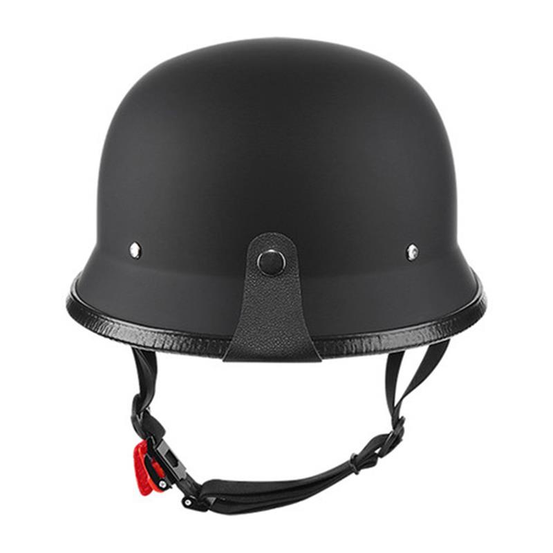 电动脚踏车安全帽复古半盔机头盔男摩女德式个性太子皮盔夏电动自