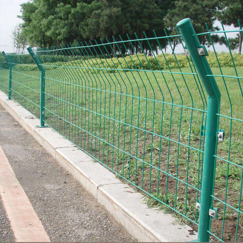 新品双边丝护栏网高速公路围栏铁路框架铁丝网栅栏果园养殖隔离防