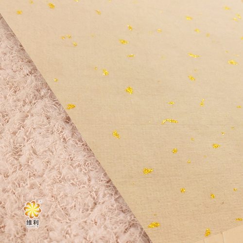 a4仿古洒金宣纸不干胶 艺术纸特种打印纸 茶叶红酒标签贴纸定制