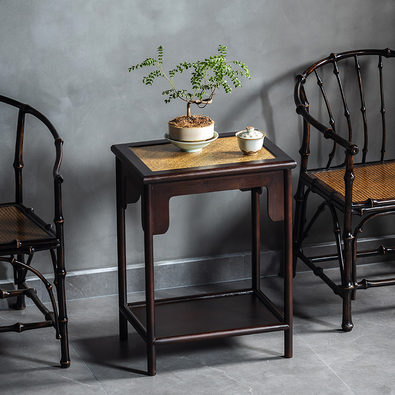 茶桌小边几客厅用的茶几茶室边桌中式茶几茶台小边桌小方桌置物架