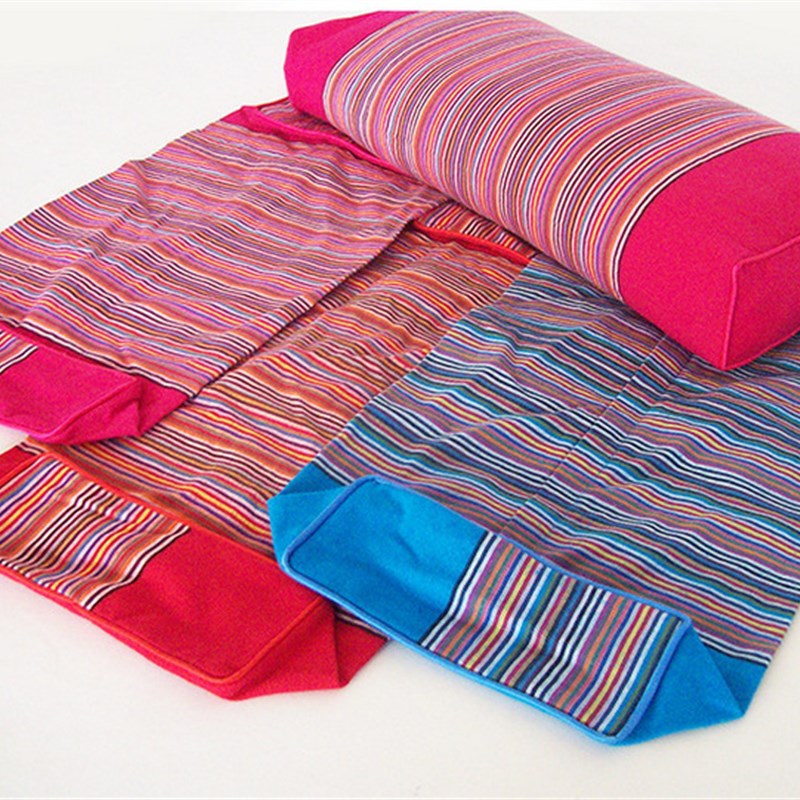 棉老粗布单人方枕套中式宫廷荞麦壳学生枕外套内胆套拉链方便拆洗