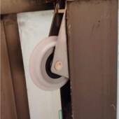 移门轮地轨道玻璃门橱柜厨房衣柜下轮凹槽卫生间滚轮轮子滑轮配件