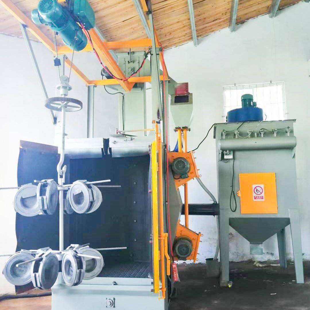 Q376吊钩式抛丸机供应铸件铝件去油除锈抛丸机气动式抛丸机