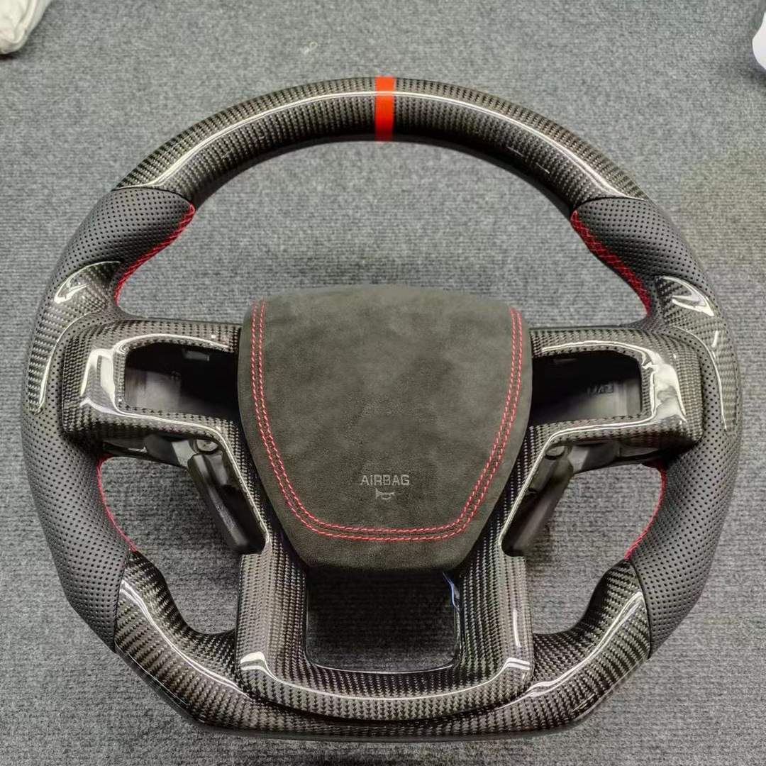 猛禽碳纤维方向盘改装F150二代三代Ranger加工供应工厂