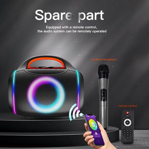 手提音响家庭桌面k歌扬声器单4寸户外便携式音箱外贸热线款大音量