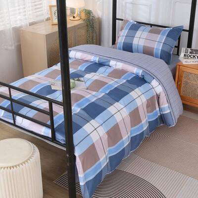 学生宿舍纯棉床单单人床被单三件套寝室上下铺全棉垫子六件套被罩