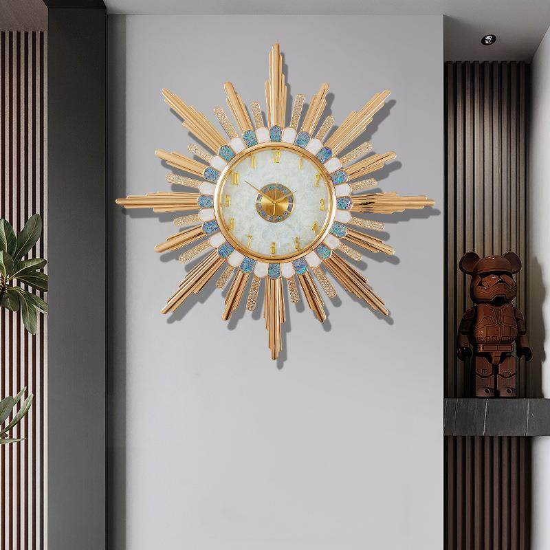 北欧挂钟客厅高级感高档轻奢钟表个性现代创意静音简约装饰钟