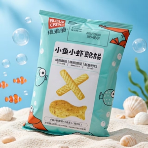 琅琅脆小鱼小虾膨化食品袋装50g休闲零食经典儿童小食脆嫩可口
