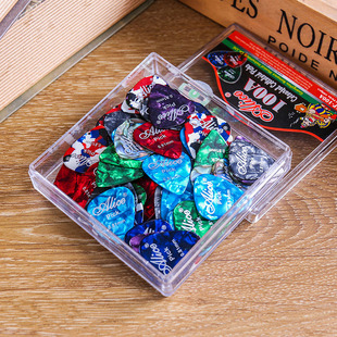 爱丽丝赛璐璐拨片 吉他尤克里里弹片防滑盒装100片扫弦片自选厚度