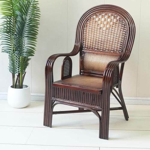 天然藤椅子靠背椅老人家用单人椅办公滕椅阳台喝茶椅客厅简约现代