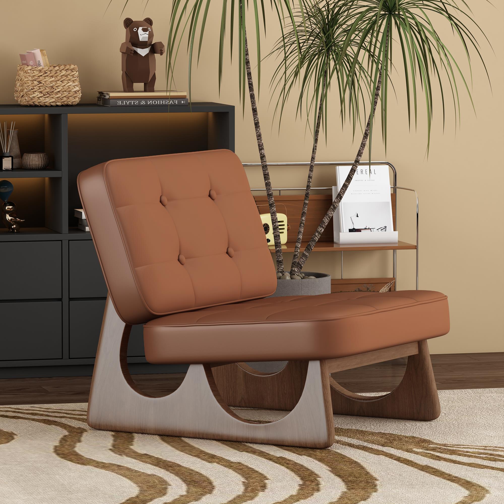 2024新款复古怀旧风单人沙发客厅卧室阳台轻奢沙发椅实木休闲椅