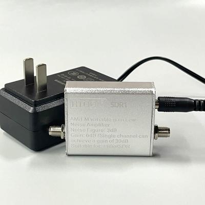 FM收音机天线信号放大器 65-162.5MHz 可变增益30dB 射频LNA SDR1