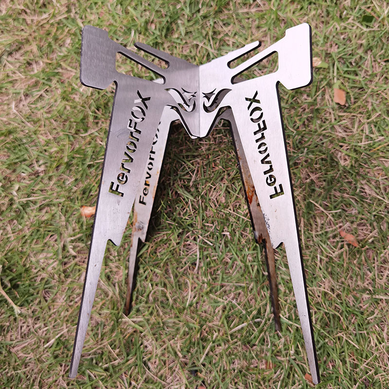 户外露营焚火炉底架便携烧水壶架