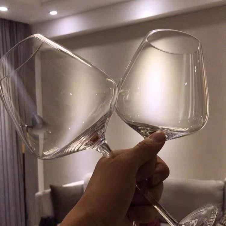 【无铅水晶杯】手工红酒杯高透光家用大号高脚杯套装醒酒器礼盒装