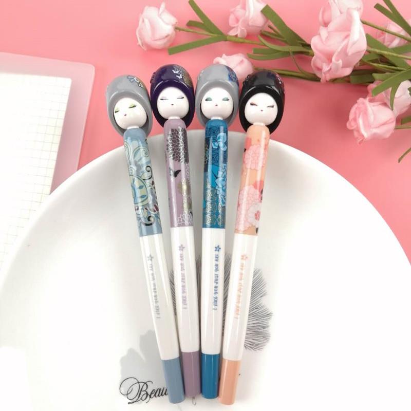 东米晴天娃娃全针管中性笔黑色笔芯大容量0.5mm少女可爱创意韩国