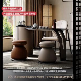 高端微晶石茶台椅 诚骏阳台茶桌轻奢现代高级感大理石茶台2024新款