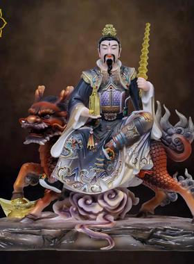 九天应元雷声普化天尊神像汉白玉高档佛像工艺品新款雷祖雷神摆件