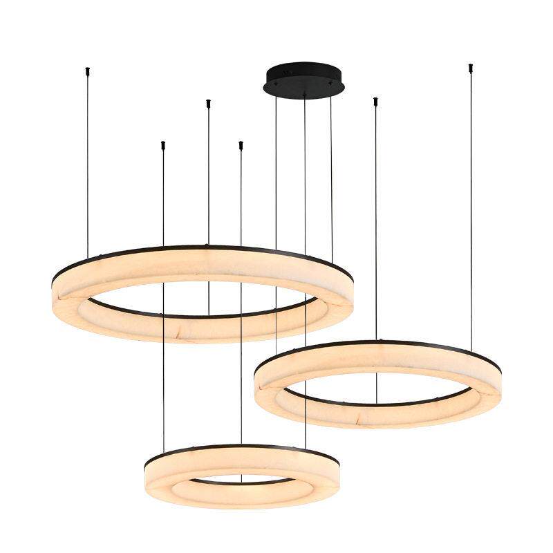 仿云石轻奢客厅吊灯设计师现简约客厅灯卧室餐厅灯茶室灯具