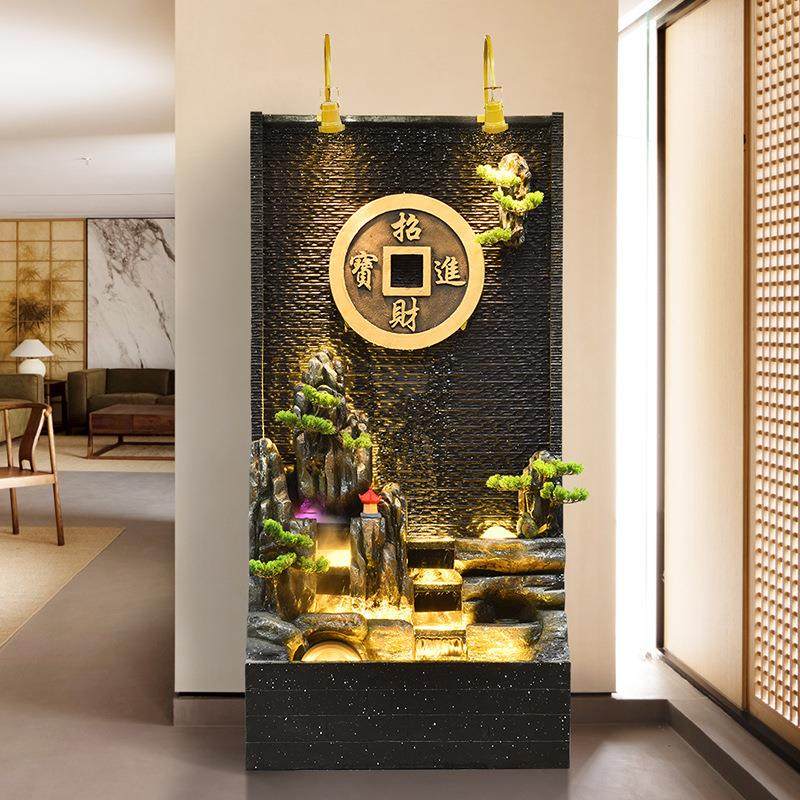 水幕墙屏风假山流水摆件循环水客厅阳台景观酒店会所玄关装饰水景,家居饰品,流水摆件,淘宝优惠券,粉丝福利购,淘宝优惠卷