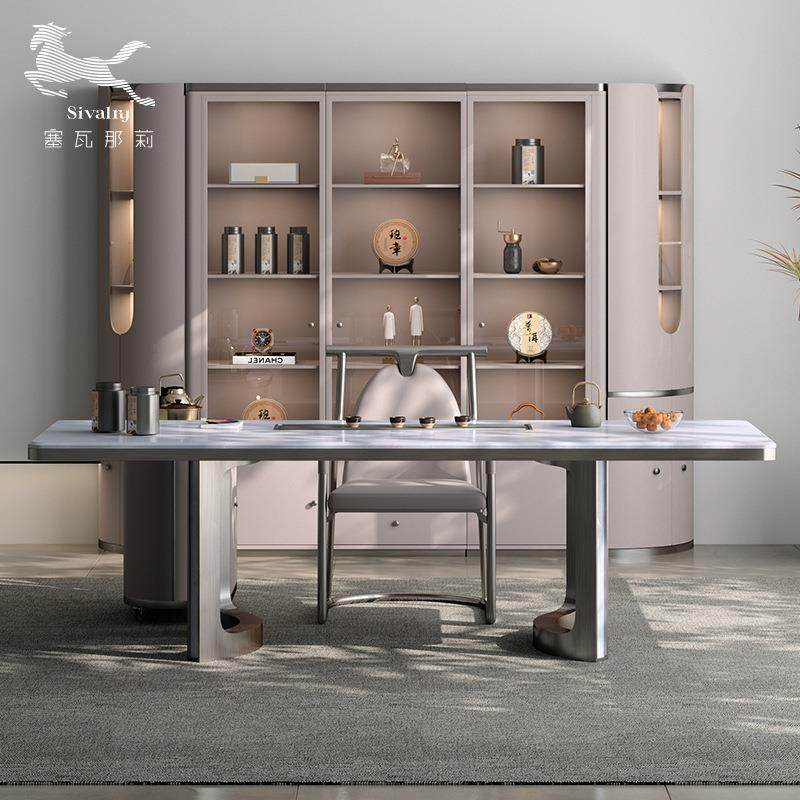 26X8轻奢茶台天然大理石茶桌豪宅奢华家用办公室功夫新中式茶桌S1,餐饮具,茶盘,淘宝优惠券,粉丝福利购,淘宝优惠卷