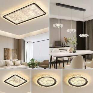 意式 全光谱护眼高级感轻奢主卧房间餐厅卧室灯 客厅吸顶灯2025新款