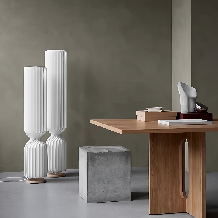 奶油风落地灯酒店民宿客厅卧室样板房设计师个性艺术氛围感立式灯