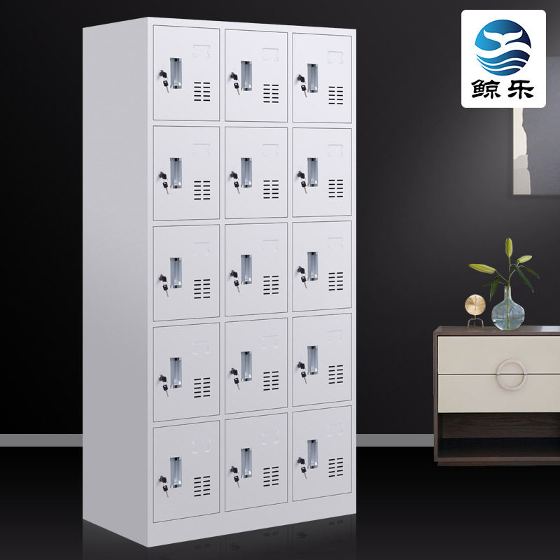 十五门更衣柜铁皮柜15门鞋柜钢制带锁储物柜员工宿舍柜碗柜厂家无