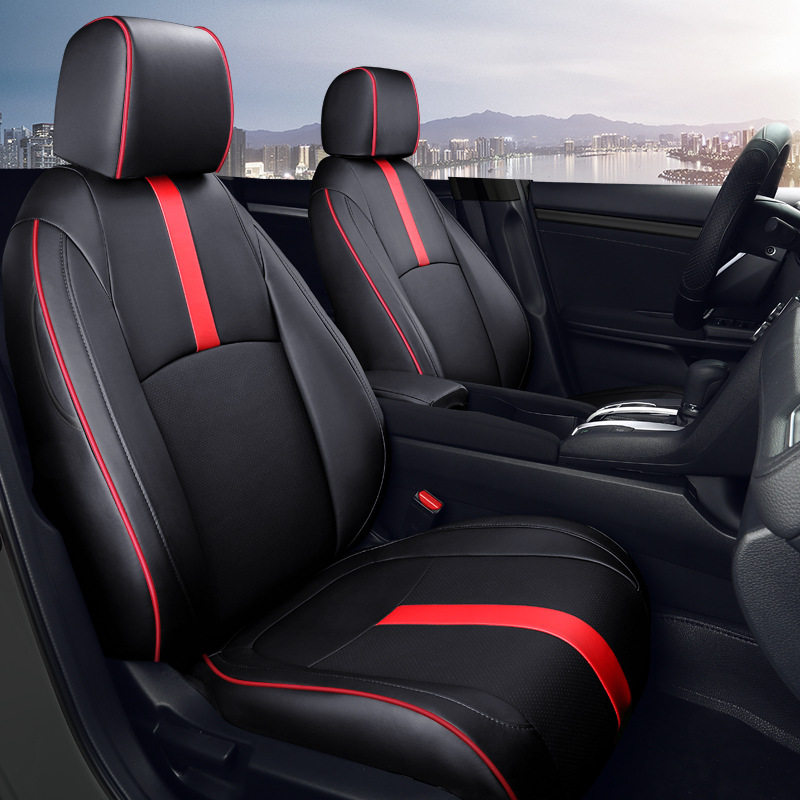 【跨境】Civic16-24思域年汽车坐垫耐磨全包皮革座椅套外贸
