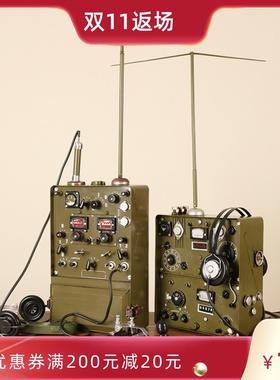 快速发货复古怀i旧老式仿古创意无线电台发报机电报机模型道具橱