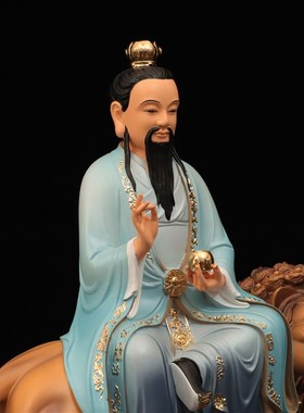 现货速发太乙真人救苦树脂像 16寸彩绘佛像居家中式桌面人物精致