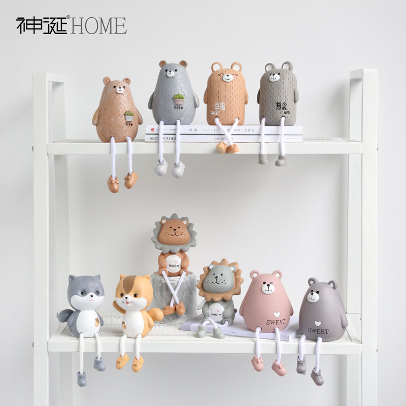 快速发货ains风北欧可爱个性吊腿吊脚娃娃少女心房间装饰品卧室内,家居饰品,装饰摆件,淘宝优惠券,粉丝福利购,淘宝优惠卷