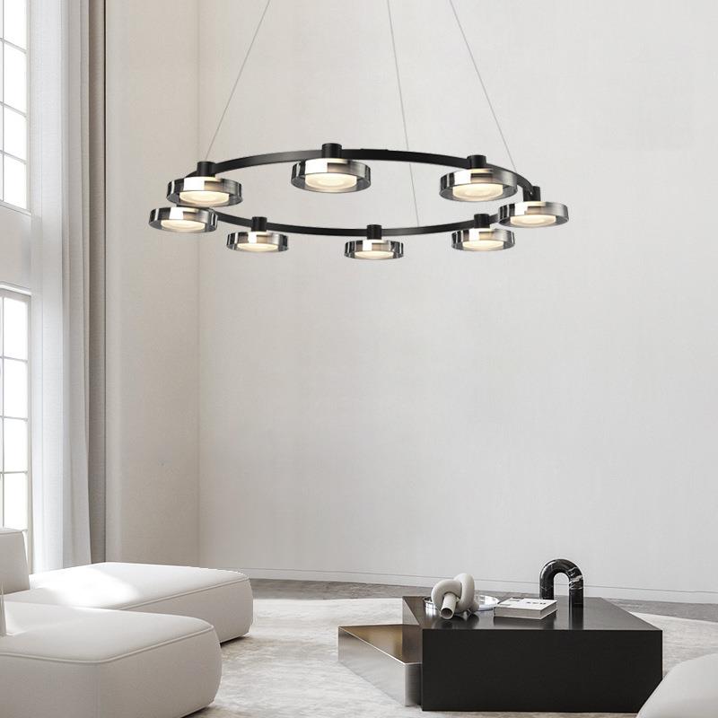 电商供货意式极简现代客厅吊灯简约创意玻璃北欧LED别墅卧室主灯