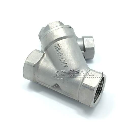 304不锈钢Y型丝扣过滤器 螺纹过滤器 GL11W-16P DN15 4分 6分 1寸
