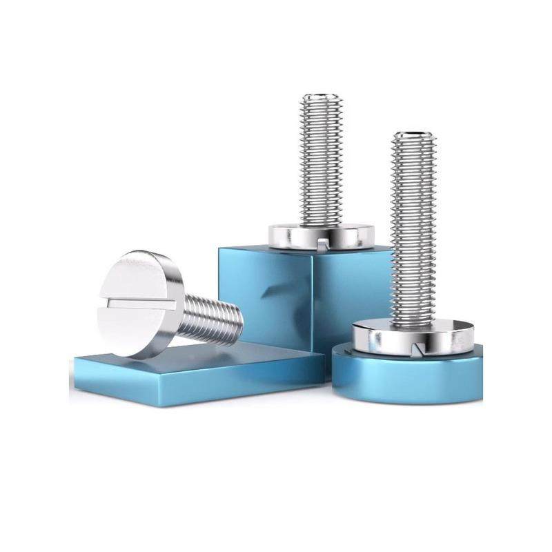 304不锈钢平头大圆头一字螺丝钉GB833开槽圆柱头M2M3M4M5M6M8M10