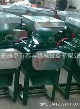 粮食大FWW豆粱挤扁机拉 家用型丝对辊大麦小机麦挤扁 酿酒高破碎