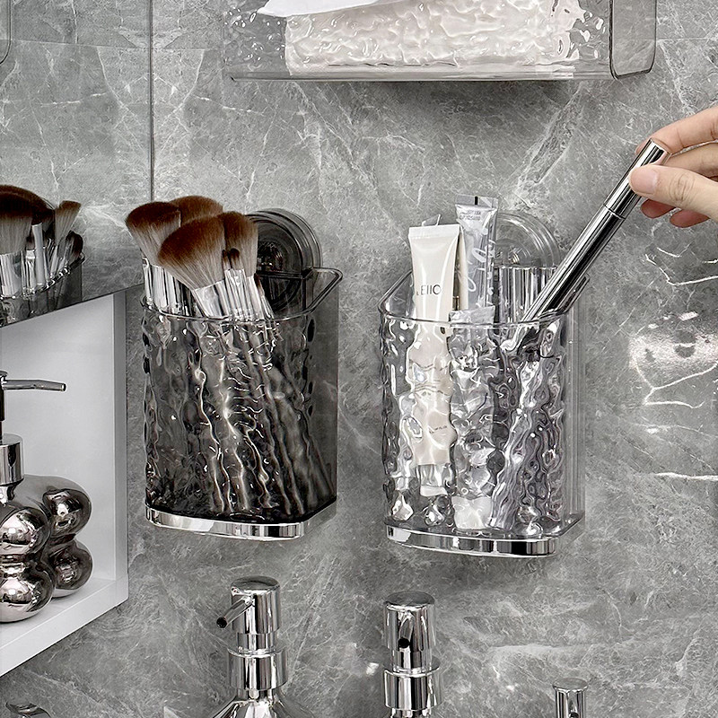 速发吸盘置物架洗间巾收纳漱壁挂卫生脸洗手台洗盒台洗脸巾废弃收