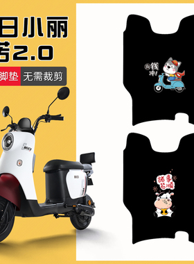 速发适用新日小丽2T.0电动车脚垫2DT诺00Z踏板垫防水防滑脚踏垫
