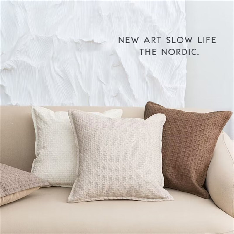 速发藤叶编织简约轻奢抱织皮革抱枕样板间客厅枕公室靠办编枕