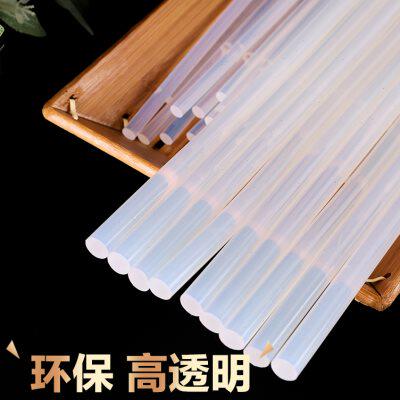 速发环保热熔胶棒透明胶带棒热溶胶条高黏胶条7MM11MM整箱热熔胶