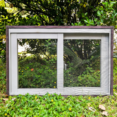 家用防鼠防蚊沙窗隐形自粘自装304F厚不锈钢魔术贴纱窗纱网可拆卸