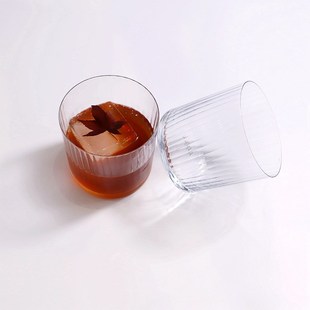 威士忌杯个性 季 ins风特调鸡尾酒杯薄款 节新品 水杯竖 水晶玻i璃杯